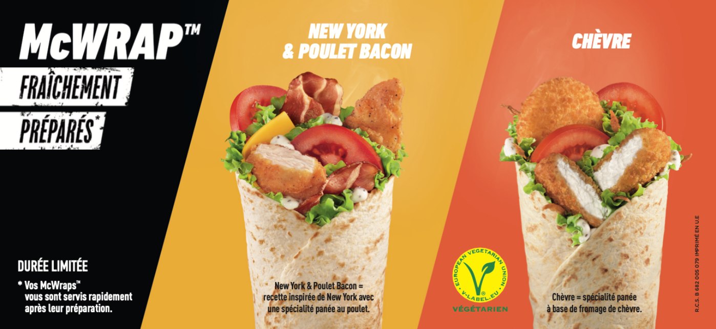Wrap Poulet Bacon Mcdo Calories McDonald's Angers Saint-Serge - RETOUR ! - Centre Commercial Carrefour  Angers - Saint-Serge
