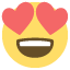 smiling face with heart-shaped eyes