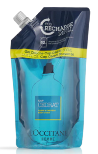 Eco-Recharge Gel Douche Cap Cédrat 500 ml