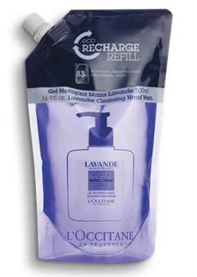 Eco-Recharge Gel Nettoyant Mains Lavande 500 ml