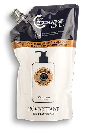 Eco-Recharge Mousse Mains et Corps Karité 500ml