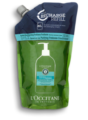 Eco-recharge Après-shampooing Fraîcheur Purifiante Aromachologie 500 ml