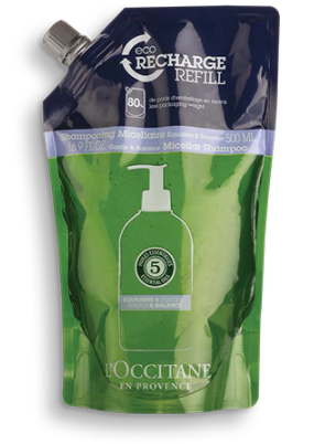 Eco-recharge Shampooing Équilibre et Douceur Aromachologie 500 ml