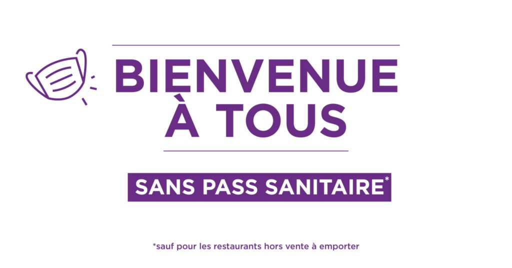 Pas besoin de pass sanitaire
