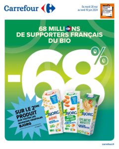 Carrefour - Catalogue 60% de remise immédiate sur le 2è/ Spécial surgelé/ Muguet