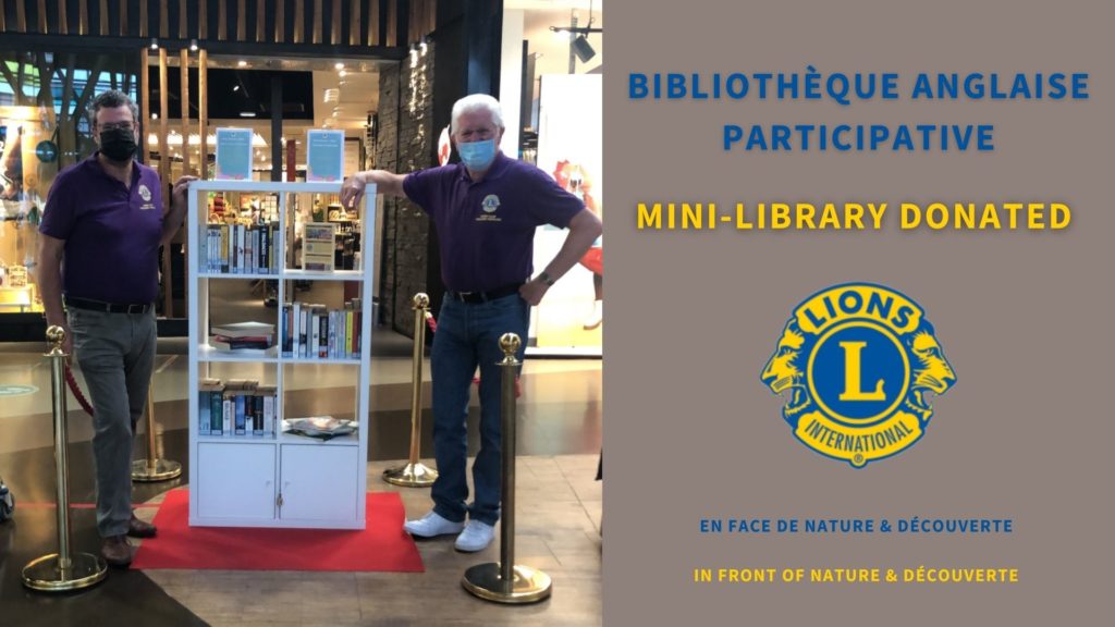 Noueau dans votre Centre Commercial Chambourcy: une bibliothèque participative exclusivement en anglais