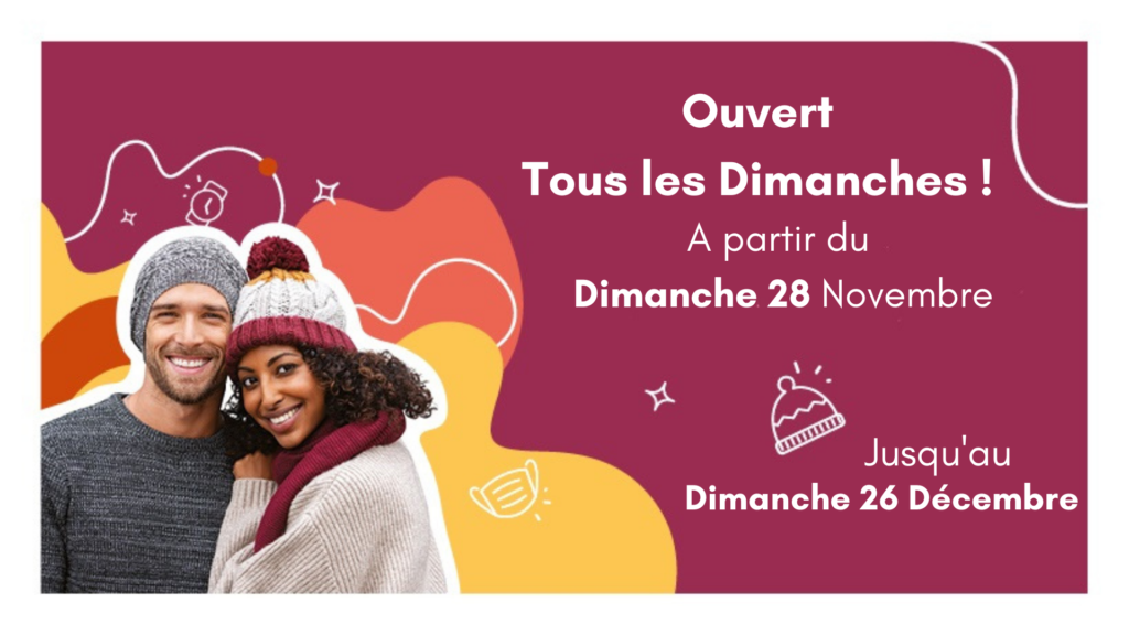 Votre Centre Commercial Carrefour Chambourcy est ouvert tous les Dimanches à partir de 28 Novembre jusqu'au 26 Décembre