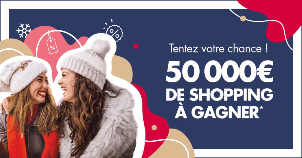 Les soldes débarquent le Mercredi 12 Janvier dans votre centre commercial Carrefour Chambourcy avec 50 000€ et 1000€ de cartes cadeaux à remporter jusqu'au 29 Janvier !