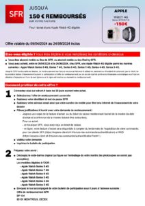 SFR - Catalogue Pour l’achat d’une Samsung Galaxy Watch BT ou 4G éligible