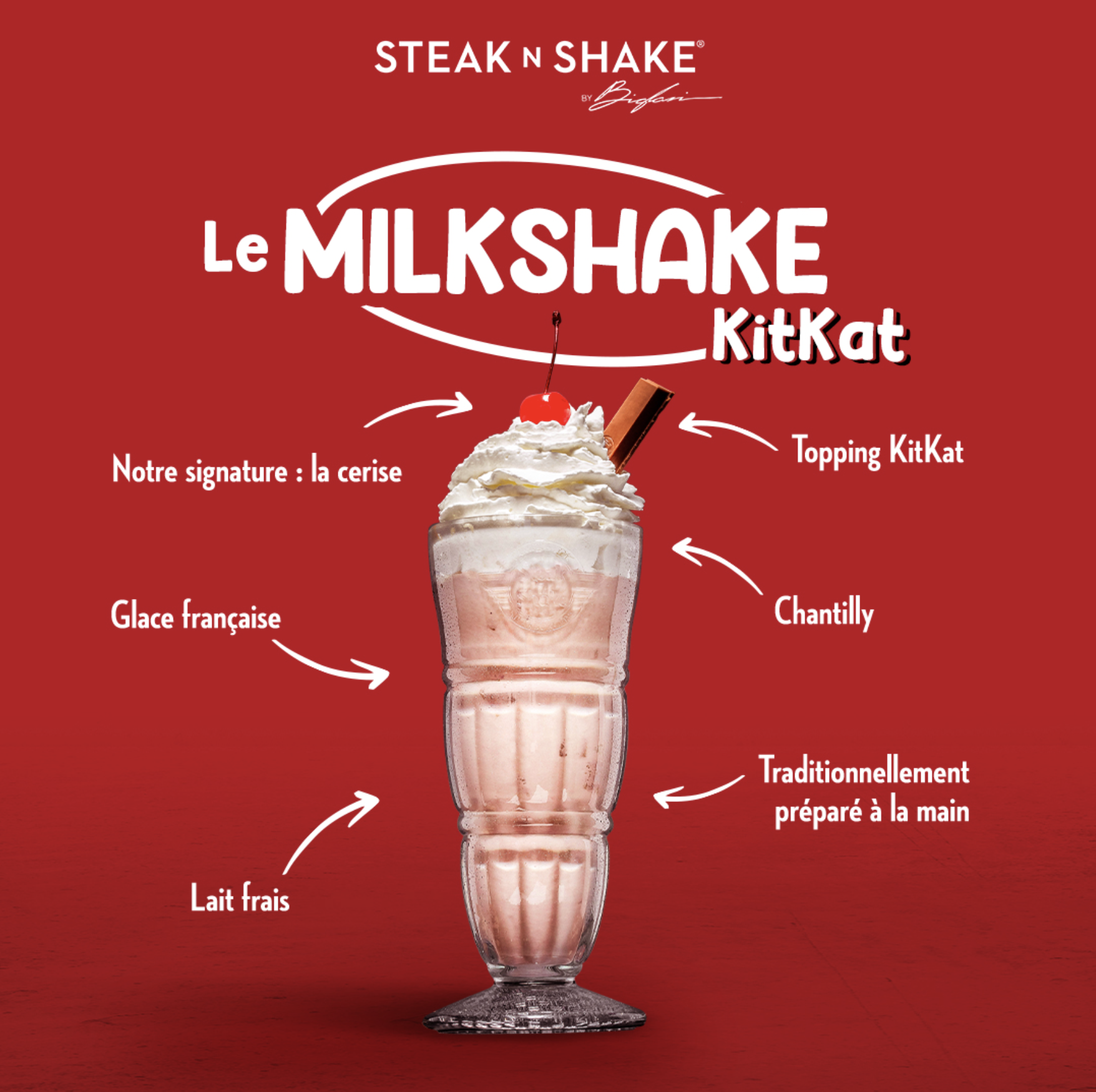 Steak 'n Shake KitKat Milkshake