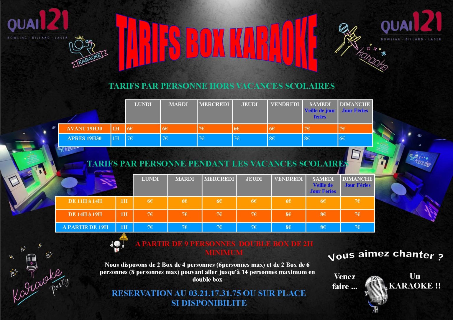 Découvrez le karaoké au Quai 121 ! Centre commercial Cité Europe