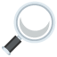 right-pointing magnifying glass